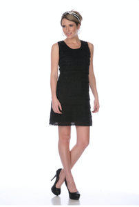 SHORT BLACK DRESS 425 - FTX Clothing